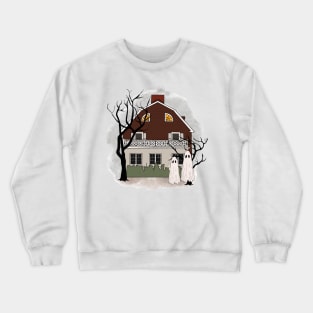 Ghost Visiting Horror House Crewneck Sweatshirt